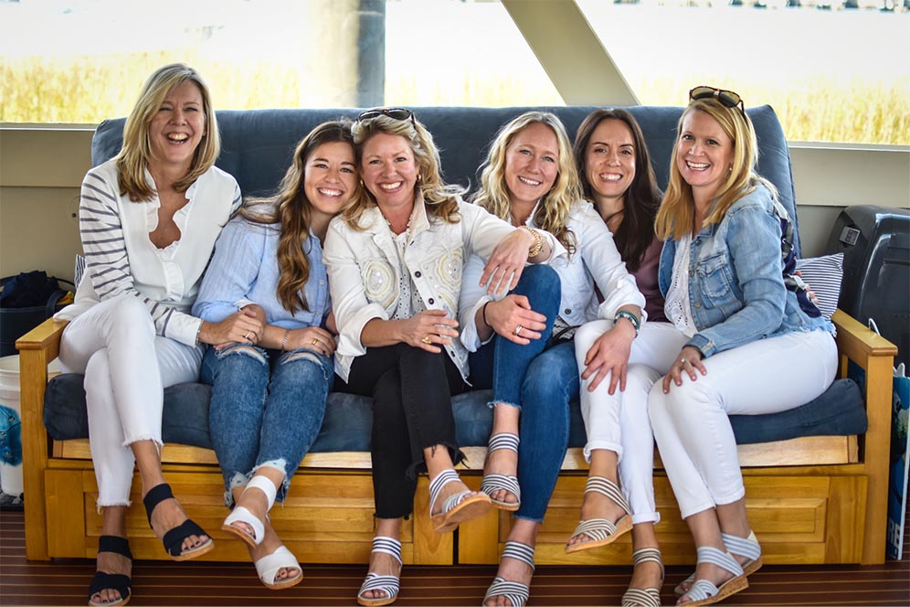 friends taking group photo
