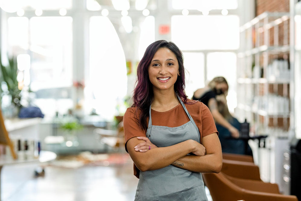 portrait woman smiling
