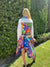 The White Denim Jacket / Blue Pucci